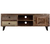 Mueble tv 118 x 30 x 40 cm madera maciza de mango