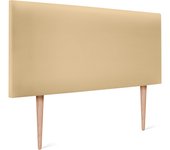 Dhome cabecero de polipiel liso 90x105cm con patas camas 80/90 - vainilla