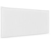 Dhome cabecero de lino natural liso con ribete 105x50cm camas 105 - blanco