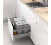 Cubo de basura para cajón de ancho exterior de mueble 800mm y alto producto 250mm