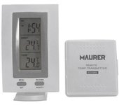 Termómetro / estación meteorológica wireless, con higrómetro, alarma, previsión meteorológica, y fase lunar