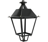 Iluminashop farol negro villa para foco modular led ip20 negro