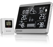 Estación meteorológica elegante presión+temperatura+humedad+función despertador