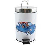 Cubo de basura con pedal 3l blue xs mini