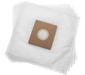 Vhbw 5x bolsa aspiradora reemplaza hoover 35601663, h75 para aspiradora - vellón micro, 27 cm x 26,5 cm, blanco