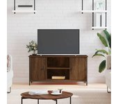 Mueble para tv | mueble de salón | mesa de tv madera contrachapada marrón roble 100x40x50 cm cfw90105