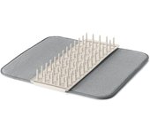 Guzzini - escurreplatos con alfombrilla dry&safe tierra 'made for nature' white milk