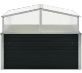 Invernadero antracita 100x100x77 cm acero galvanizado