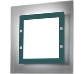 Lumicom | florence lámpara de techo, 4x e27, max 42w, metal/vaso, azul mediterráneo, 50x50cm