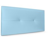 Dhome cabecero de polipiel con botones 110x50cm camas 105 - celeste