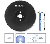 Izar 75582 - fresa sierra circular hss tronzado antigrip dentado-bw 275x2.50x32 z110