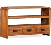 Mueble de tv | mueble de salón | mesa de tv madera maciza acacia 90x30x55 cm cfw87214