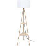 Farola tosel cardiff tela estante cobre d40 x h155 cm