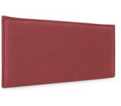 Dhome cabecero de lino natural liso con ribete 105x50cm camas 105 - rojo