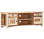 Mueble para tv | mueble de salón | mesa de tv de madera maciza reciclada 120x30x40 cm cfw31392