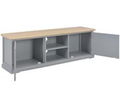 Mueble tv gris madera 120 x 30 x 40 cm