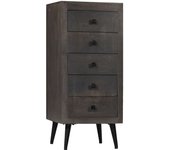 Aparador madera maciza de mango 40 x 40 x 91 cm