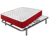 Colchón viscoelástico thermic plus 15 + somier apolo | medida: 135x180 cm | con 5 patas de 32 cm