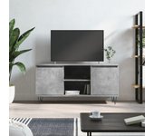 Mueble de tv | mueble de salón | mesa de tv madera de ingeniería gris hormigón 104x35x50 cm cfw95250