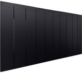 Dhome cabecero de madera reciclada dm estilo palet vertical 110x46 camas 105 - negro sólido