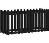 Valla elevada para jardín diseño 150x50x70cm pino macizo