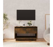 Mueble de tv | mueble de salón | mesa de tv madera de ingeniería roble ahumado 70x41x44 cm cfw64456