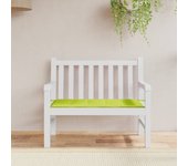 Cojín para banco de jardín verde brillante tela oxford 100x50x3cm