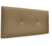Dhome cabecero de polipiel con botones 105x50cm camas 105 - marrón claro