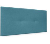 Dhome cabecero de lino natural con botones 105x50cm camas 105 - turquesa