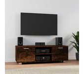 Mueble para tv | mueble de salón | mesa de tv madera contrachapada roble ahumado 120x40,5x35cm cfw88319