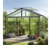 311 x 235 cm invernadero asteria premium, aluminio, incl. set - pro 2