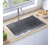 Fregadero de cocina | pila de cocina hecho a mano de acero inoxidable cfw15815