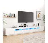 Mueble para tv | mueble de salón | mesa de tv con luces led blanco 300x35x40 cm cfw14201