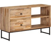 Mueble para tv | mueble de salón | mesa de tv de madera de teca reciclada 90x30x55 cm cfw59183