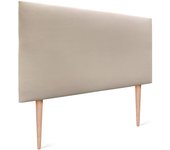 Dhome cabecero de polipiel liso 110x105cm con patas camas 105 - beige