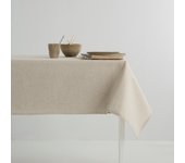Mantel antimanchas 100% algodón basic ronda 140x100 cm