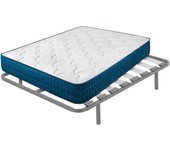 Colchón viscoelástico royal memory + somier hermes con 5 patas de 32 cm | medidas: 150x190 cm