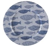 Bajo plato versa peces metal 33 x 1,5 x 33 cm