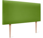 Dhome cabecero de polipiel liso 105x105cm con patas camas 105 - verde