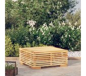Mesa de centro de jardín 69,5x69,5x31 cm madera maciza de teca