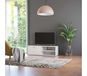Mueble para tv | mueble de salón | mesa de tv madera contrachapada blanco 120x34x37 cm cfw96953