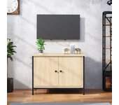 Mueble de tv | mueble de salón | mesa de tv madera contrachapada roble sonoma 60x35x45 cm cfw87432