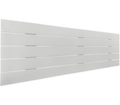 Dhome cabecero de madera reciclada dm estilo palet horizontal 145x46cm camas 135/140 - blanco sólido