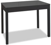 Mesa de cocina fija - alto 92 cm - estructura color negra - tapa cristal color grafito