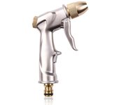 Pistola pulverizadora para manguera de jardín, boquilla de manguera de jardín de metal resistente con múltiples modos de pulverización