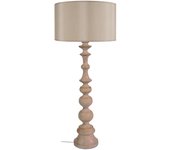 Lámpara de mesa tosel anais tela columna natural d35 x h84 cm