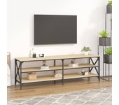 Mueble de tv | mueble de salón | mesa de tv madera contrachapada roble sonoma 160x40x50 cm cfw51512