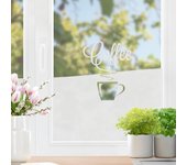 Lámina para ventana vinilo privacidad ventana 80 x 100 cm vinilo estático para cristales vinilo opaco ventana esmerilado 34 cocina