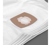 Vhbw 20x bolsa aspiradora compatible con taurus golf g 1700 desde 2004, golf g 1800 desde 2004 aspiradora - vellón micro, 24,9 cm x 21,9 cm, blanco