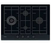 Placa gas haier havg5d4hb 4f 60cm negro